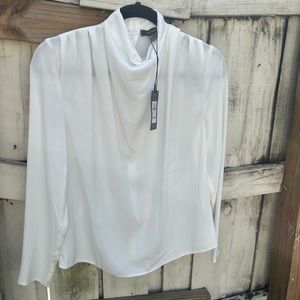 Primark white long sleeve blouse NWT